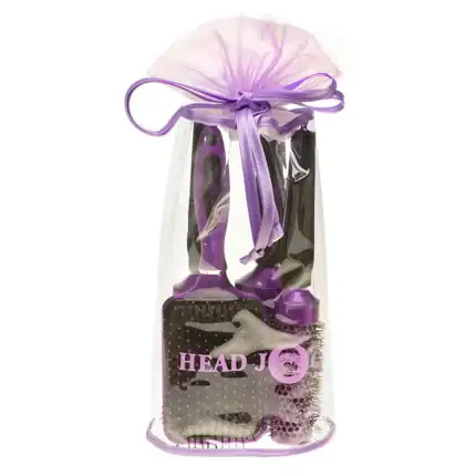 Hairtools Oval Purple Brush Set